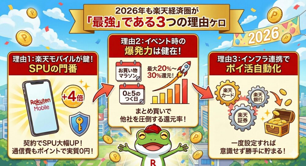 楽天経済圏が2026年も最強である3つの理由
