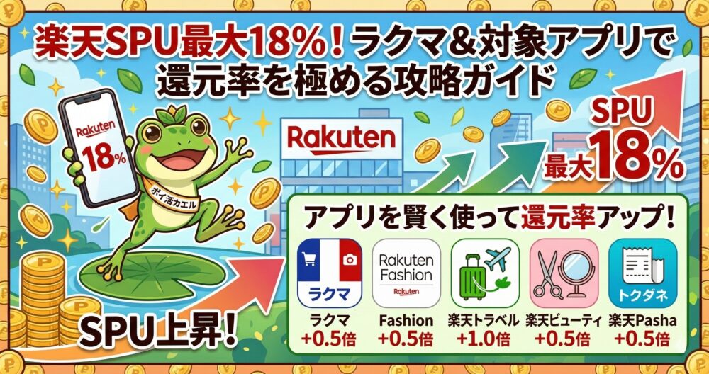 ポイント還元に関わる楽天アプリ５つ